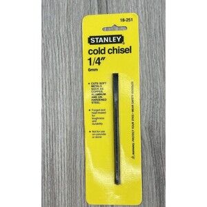 Stanley Cold Chisel 1/4 Inch 6mm 18-251 NOS 1987 Vintage